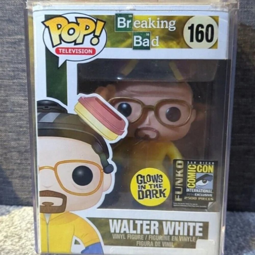 Funko Pop Breaking Bad SDCC Walter White Glow In The Dark Rare #160